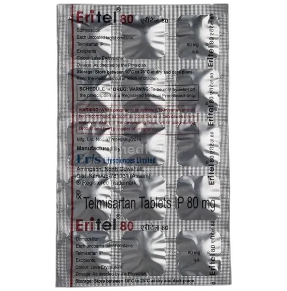 eritel 80mg tablet 15's